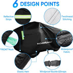 ATV Cover Waterproof Heavy Duty Quad Cover 4 Wheeler Cover XL | Outdoor Universal Storage Quad Cover All Weather