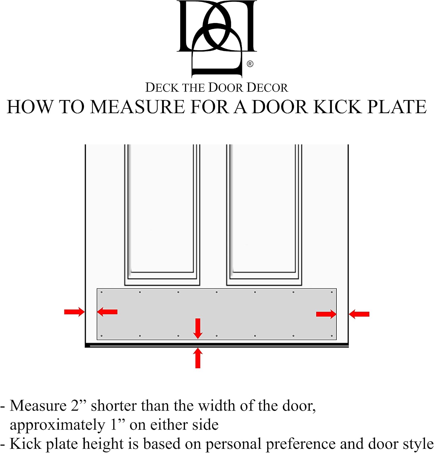 Door Kick Plate - Anodized Aluminum - Shiny Brass Finish - Magnetic Mount for Steel Doors - 6"x 34"
