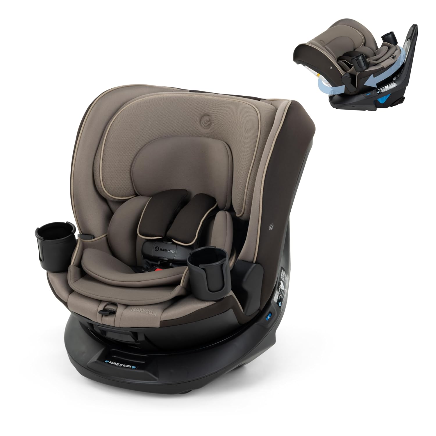 Andi 360 Rotating All-in-One Baby Convertible Car Seat, Rear-Facing, Forward Facing Car Seat, Infant Toddler Booster