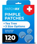 Pimple Patches for Face (120 Patches), Hydrocolloid Acne Patches with Tea Tree Oil, Pimple Patch Pimple Stickers
