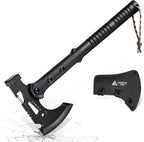 Hatchet Axe with Sheath, Multi-Functional Tactical Tomahawk | Sharp Portable Survival Axes with Hammer for Camping