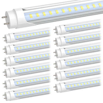 4FT LED T8 Type A+B Tube Lights, 28W(75W Equivalent), 4060LM, 6500K