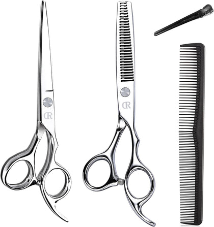 Hair Cutting Scissors Shears kit,Professional Edge Sharp Hair Scissors set,Barber Hairdressing Texturizing Thinning
