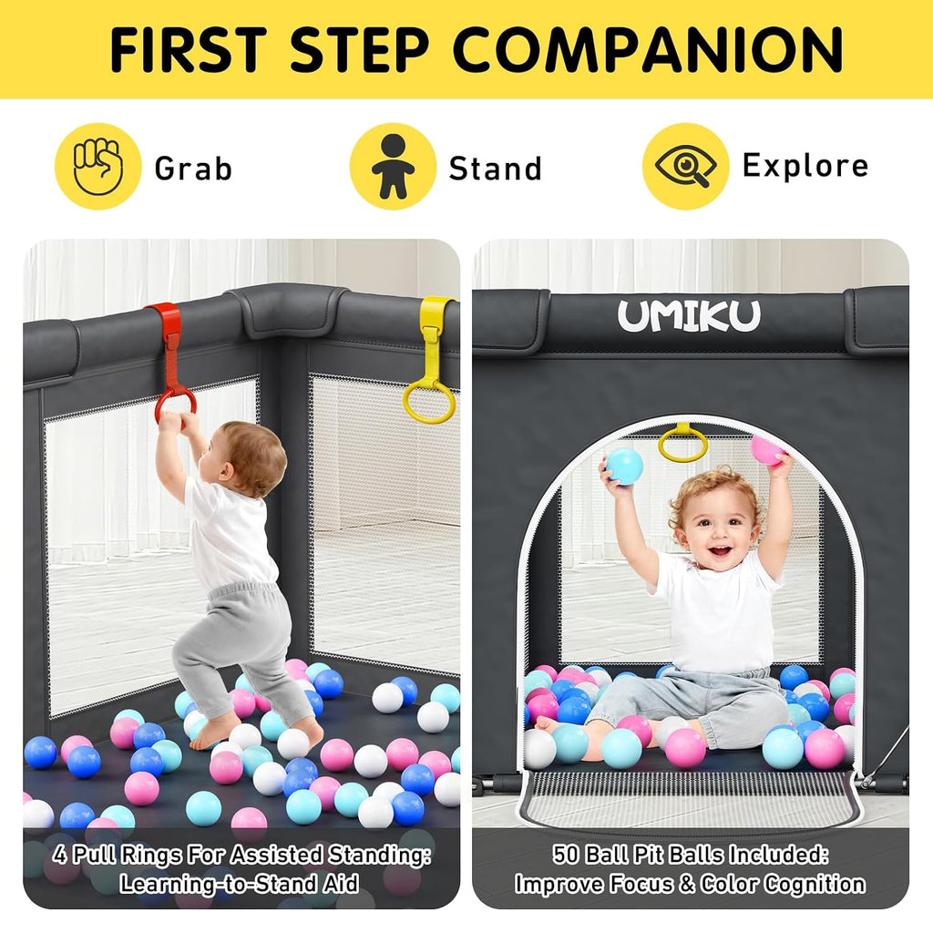 Baby Playpen Play Pen Foldable Playpen for Babies and Toddler 2 Entry 50X50 | Baby Play Pen Portable Playpen Play