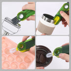 3 in 1 Cup Lid Gap Cleaning Brush Set, Multifunctional Insulation Bottle Cleaning Tools, Mutipurpose Tiny Silicone