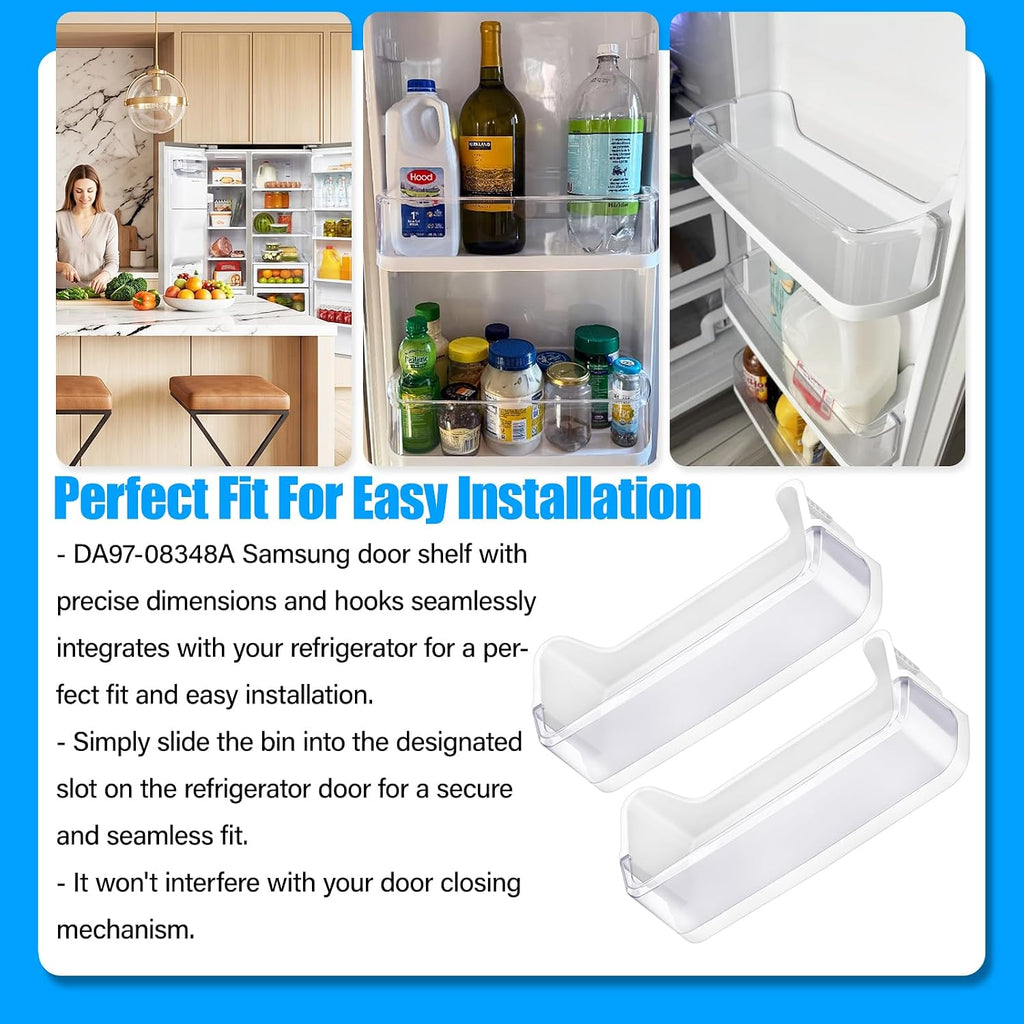 ALVAR DA97-08348A Refrigerator Door Bin for Samsung RS25H5111SR Door Shelf