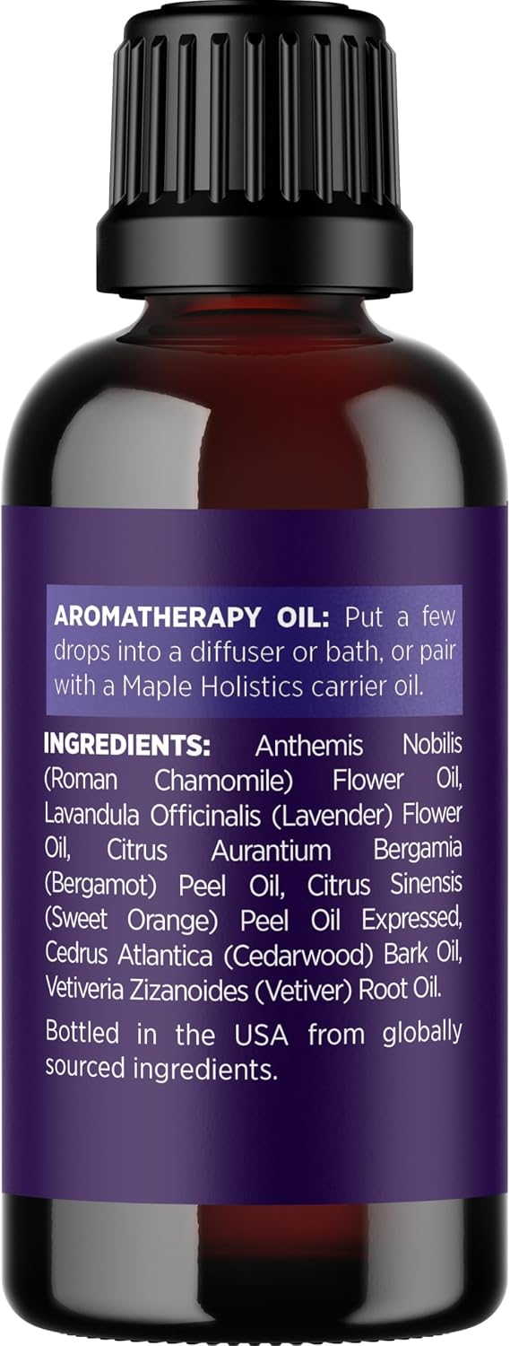 Sleep Essential Oil Blend for Diffuser - Snooze Blend Essential Oil for Sleep with Lavender Roman Chamomile Cedarwood