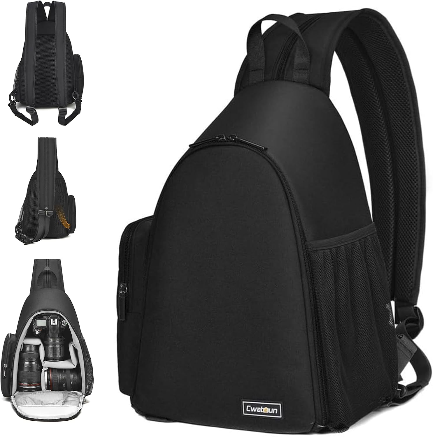 Sling Camera Bag, Camera Shoulder Crossbody Backpack, DSLR/SLR/Mirrorless Camera Case, Shockproof Photography Camera