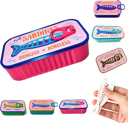Sardines Travel Jewelry Case, Sardine Tin Jewelry Box, 3d Printed Sardine Tin Like Jewelry Case, with Fish-Shaped