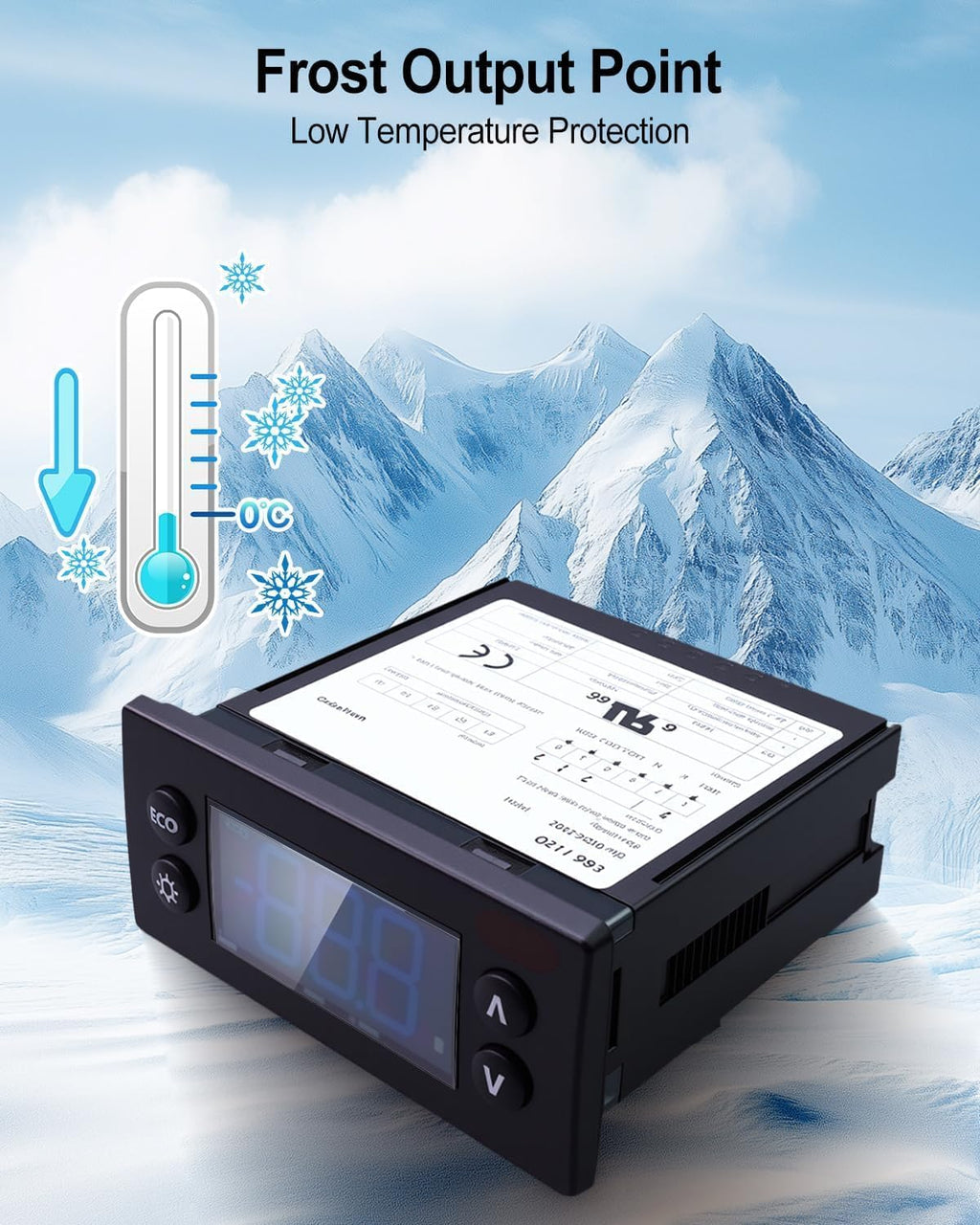 Temperature Controller ERC112D Fit for Danfoss Beverage Air 00C30-123D-03