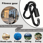 Heavy Duty Quick Link, 2.36IN Quick Chain Link (12PCS,Black)