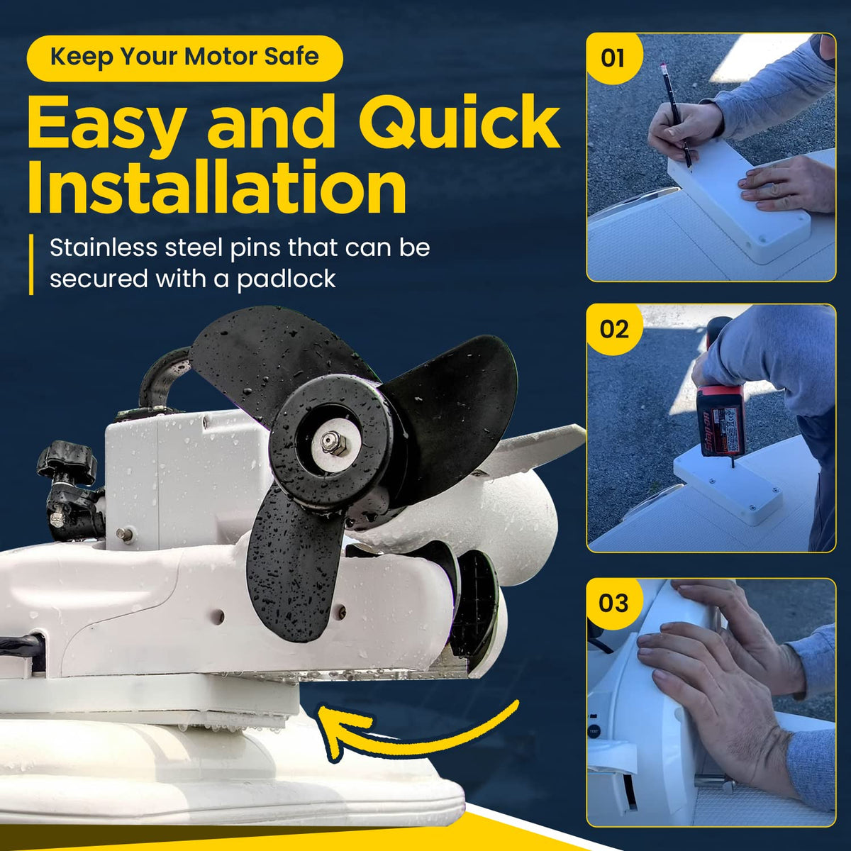 1854017 RTA-17 Quick Release Bracket for Minn Kota Trolling Motors