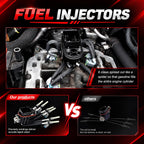 FJ503 Spider Fuel Injectors 6 Cylinder Compatible with Chevy Silverado