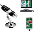 40 to 1000x Magnification Endoscope, 8 LED USB 2.0 Digital Microscope, Mini Camera with OTG Adapter Metal Stand