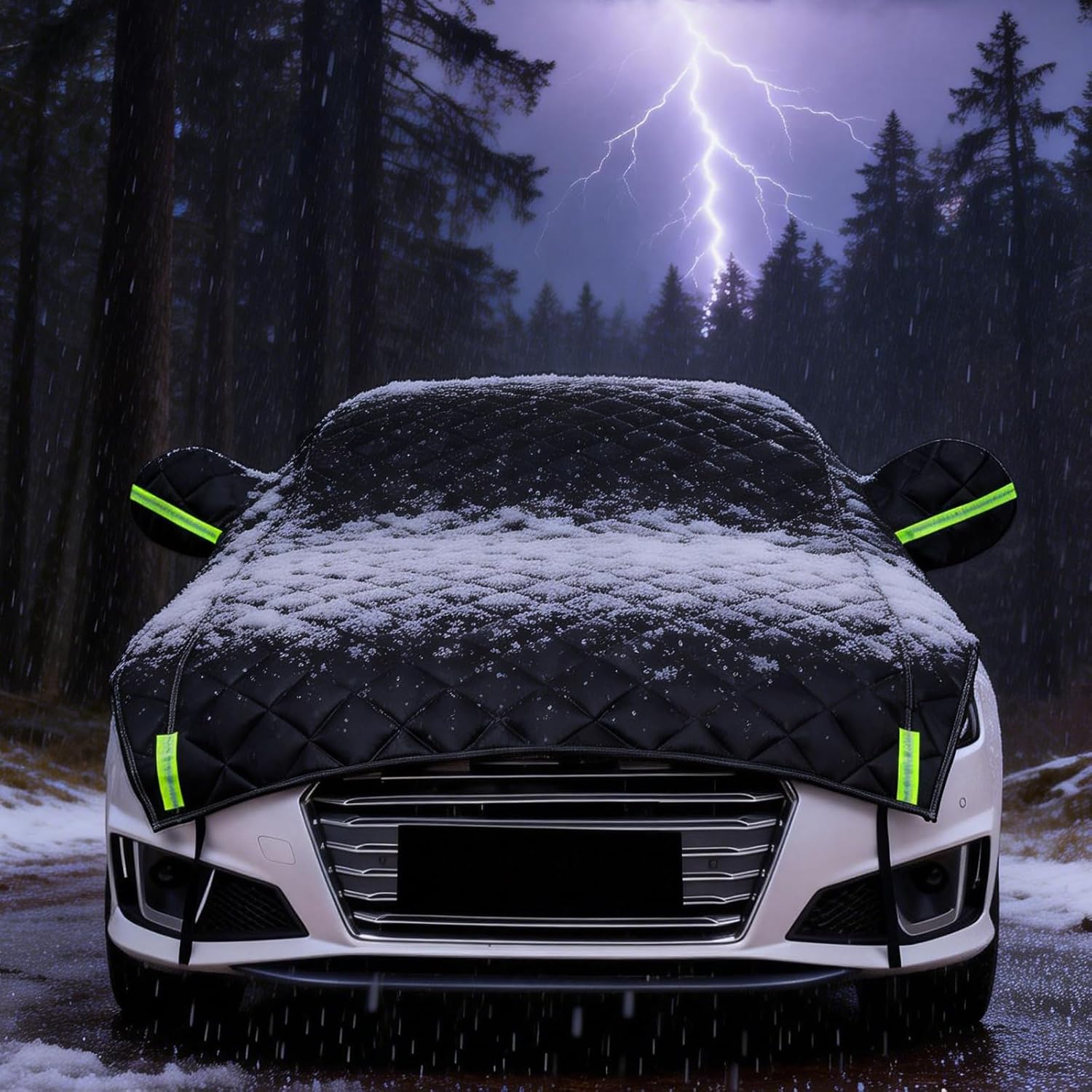 Hail Protector Car Cover Custom Fit Mercedes C220 Outdoor Anti-Hail Car Covers Waterproof Snowproof UV-Proof 5-Layer