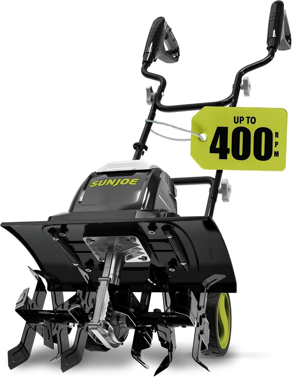 Corded Electric Garden Tiller & Cultivator with 15-Amp Motor and 6 Steel Tines – Heavy-Duty Rototiller with 15.7"