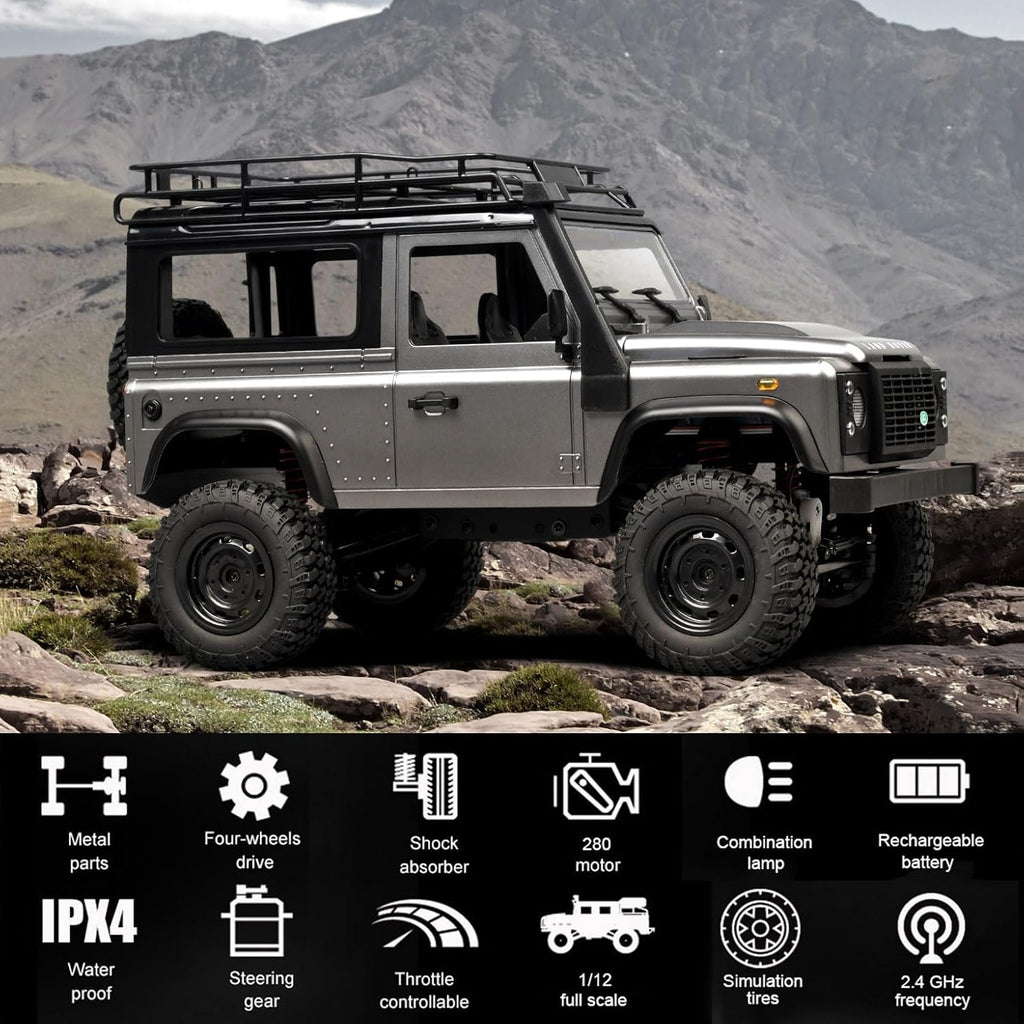 RC Rock Crawler RC Truck 4x4 MN99S Land Rover 1/12 Scale RC Crawler | Remote Control Truck Off Road All Terrain