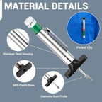 INBOF 12 Pack Tire Tread Depth Gauge, Color Coded Tire Depth Gauge Tool 32nds