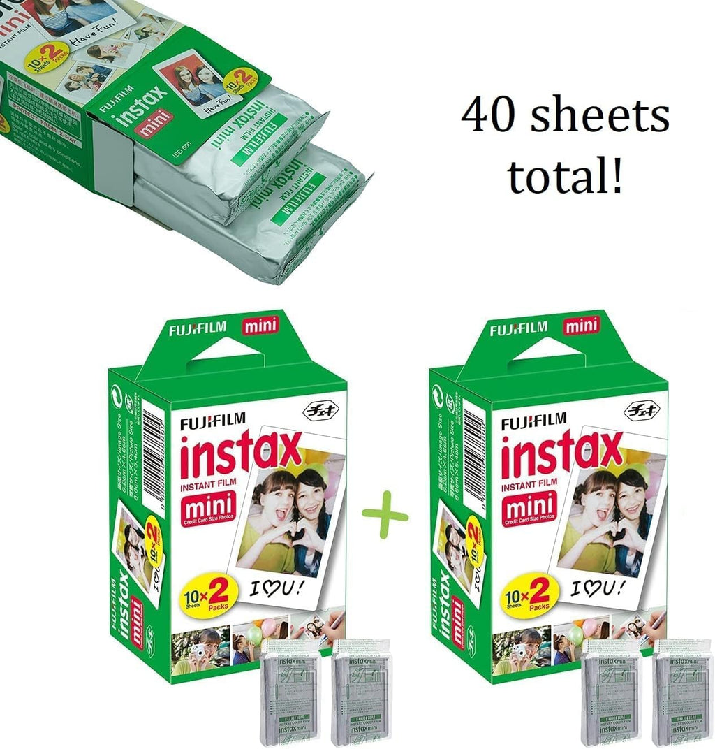Instax Mini 99 Instant Camera Vintage Black. + Value Pack (40 Sheets) Shutter Accessories Bundle, Includes Style