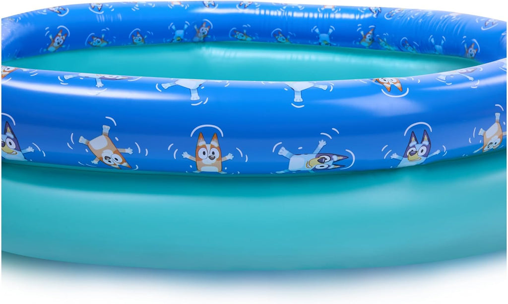 Bluey Kiddie Pool, Inflatable Above Ground Pool, Outdoor Furniture & Toys, Bluey Party Supplies for Kids Aged 3 & Up