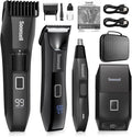 Manscape Beard Trimmer for Men,4 in 1 Men's Grooming Kit, | IPX7 Waterproof,Ball Shaver,Nose Hair Clippers,Electric