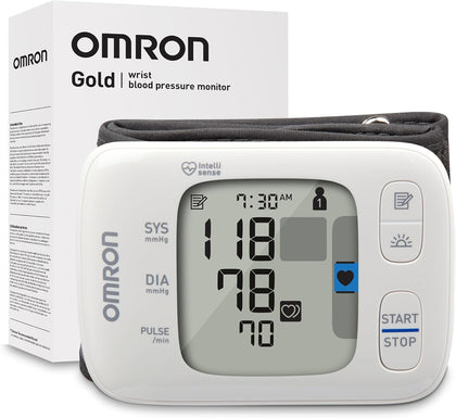 Gold Wireless Wrist Blood Pressure Monitor for Home Use - #1 Doctor & Pharmacist Recommended Brand - Clinically
