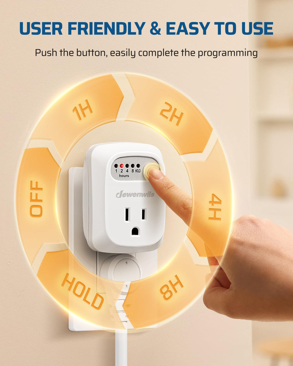 Indoor Countdown Timer Outlet, Timers for Electrical Outlets