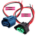 Headlight High Beam Low Beam Halogen Bulb Connectors Compatible with Honda