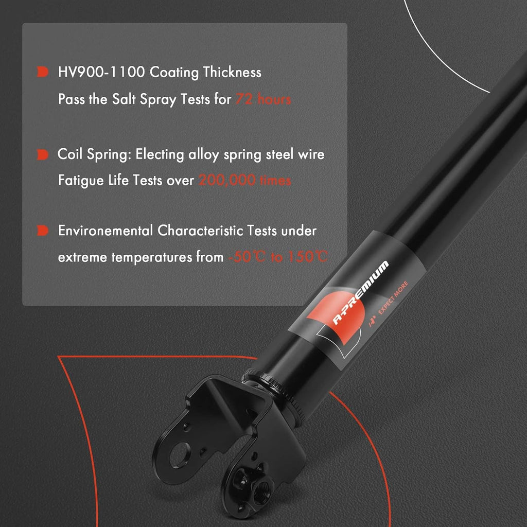 A-Premium Rear Shock Absorbers, Set of 2 - Compatible with Nissan