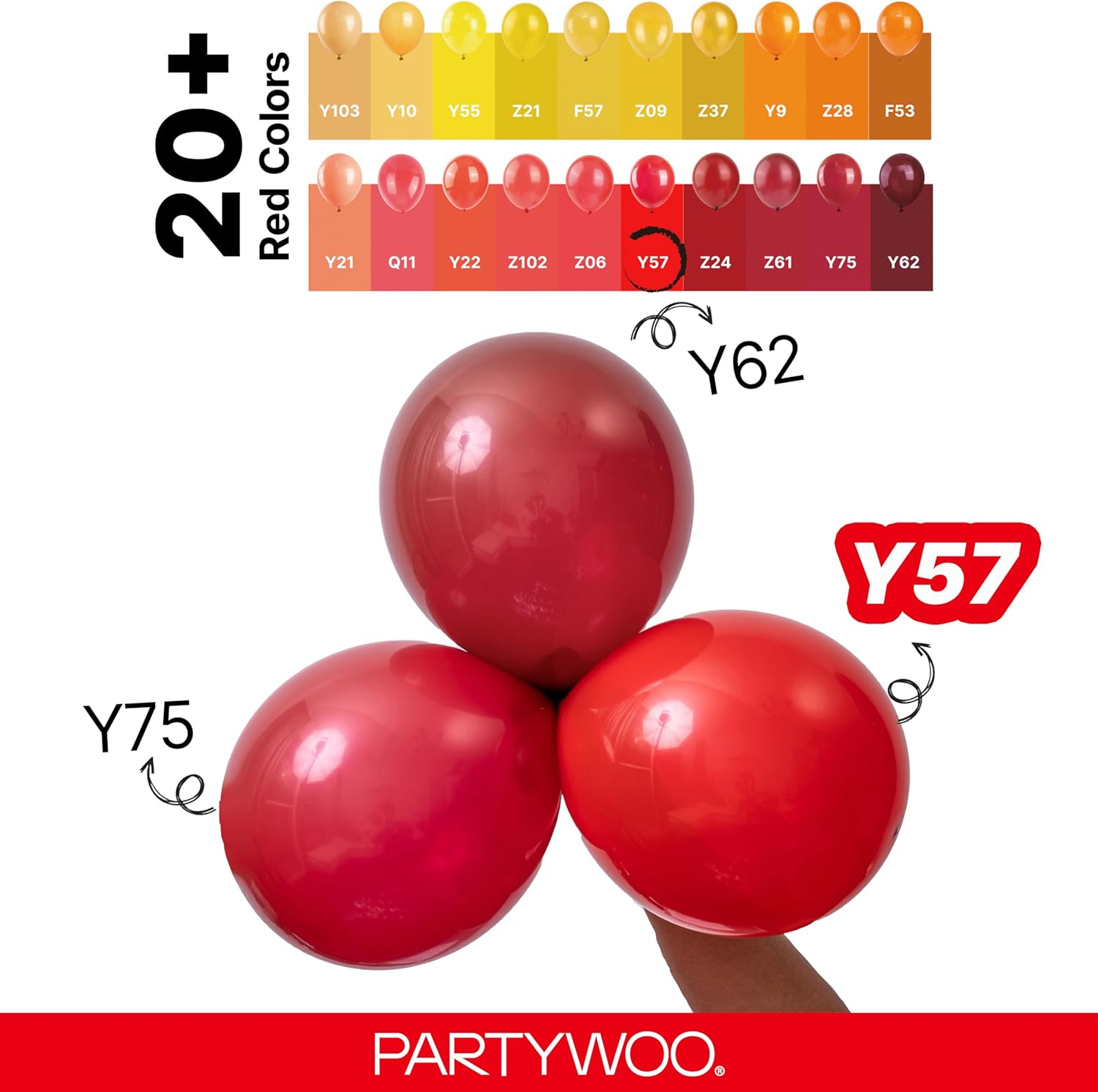 Red Balloons 140 pcs Different Sizes of 18 12 10 5 Inch Red Balloon Arch Kit Garland for Birthday Graduation