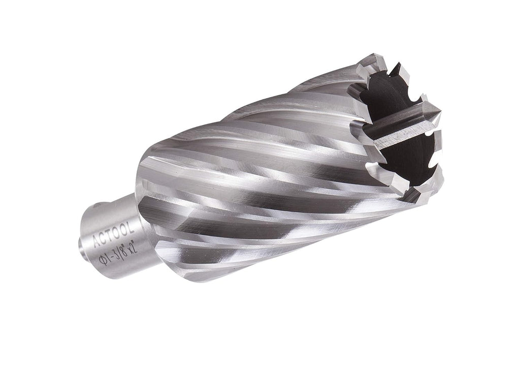 1-3/8" Diameter × 2" Depth of Cut HSS ANNULAR Cutter with 3/4'' Weldon Shank