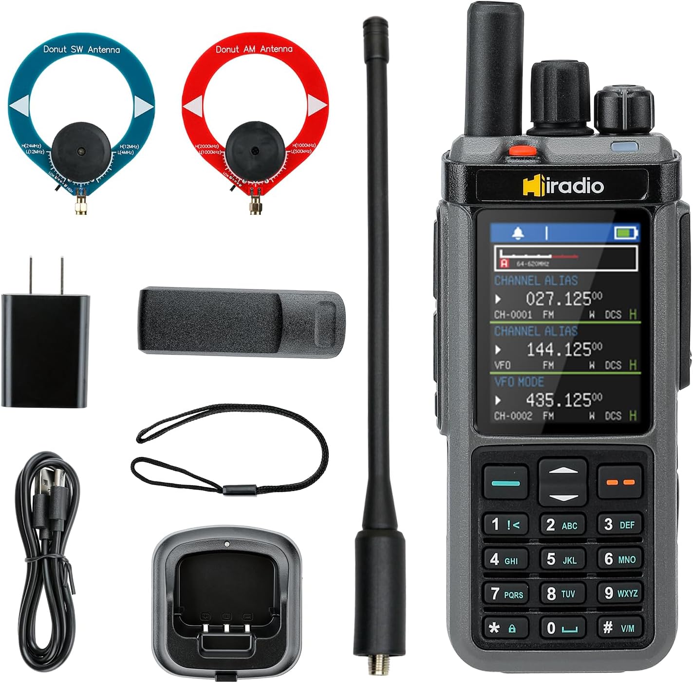 Y23UV-98 10W Ham Radio Long Range HF CB SSB Receiver Walkie Talkie Portable 2 Way Radio 1024 Channels with Cross-Band