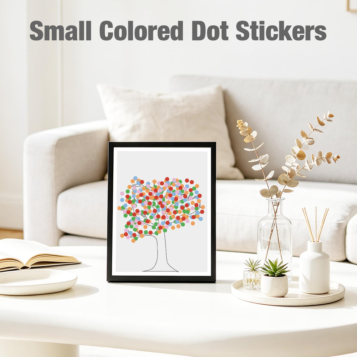10000 PCS Small Dot Stickers 0.25" Mini Circle Round Stickers