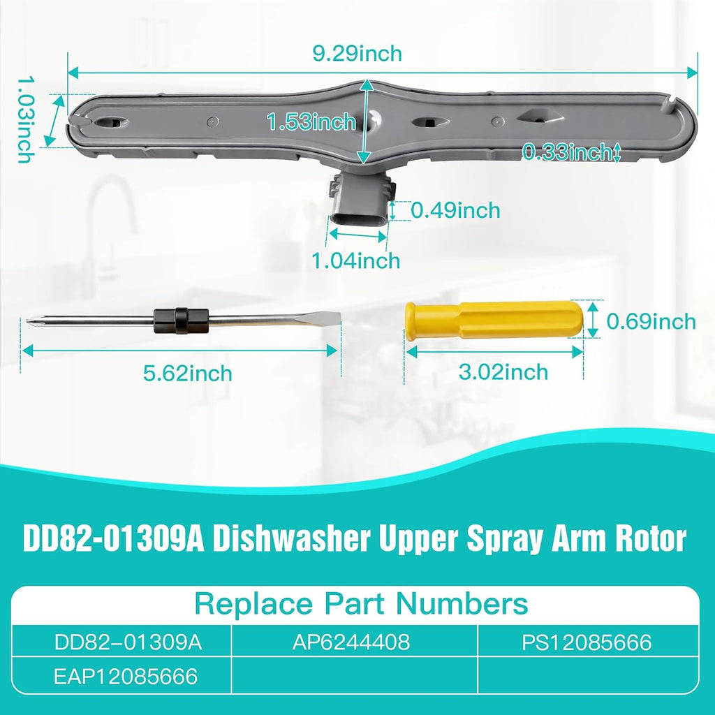 DD82-01309A Dishwasher Upper Spray Arm Fit for Samsung Dishwasher