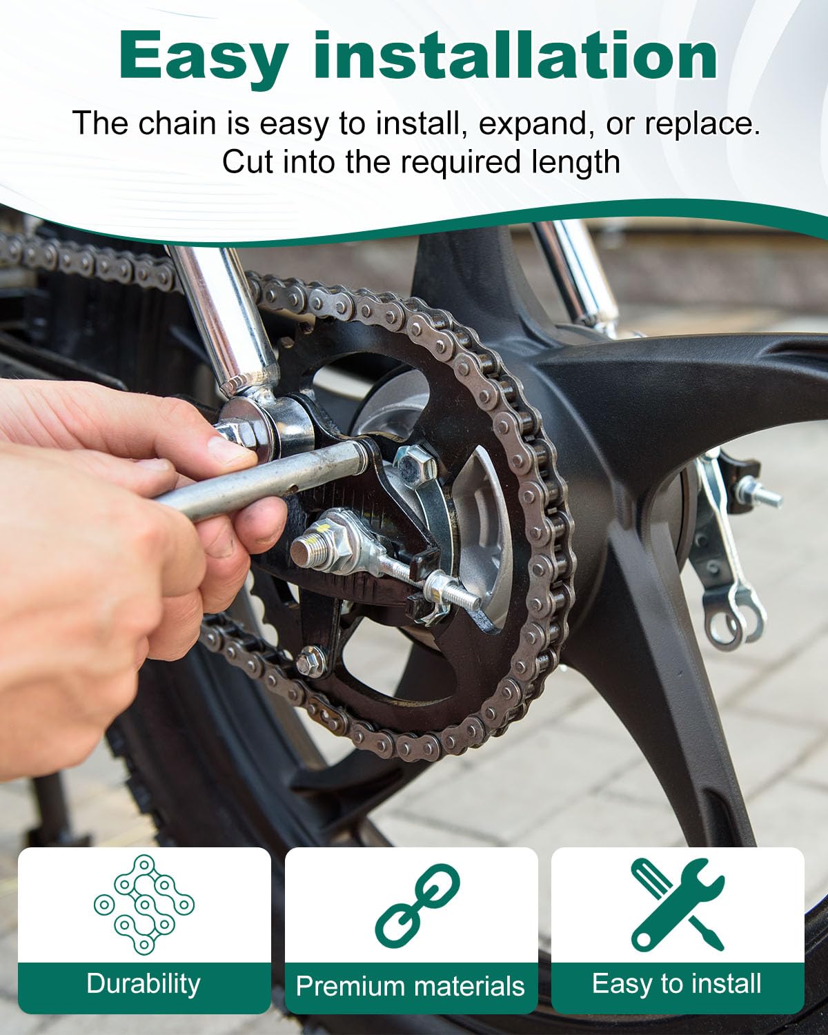 #41 Roller Chain for Gate Openers 20 Feet Carbon Steel Chains