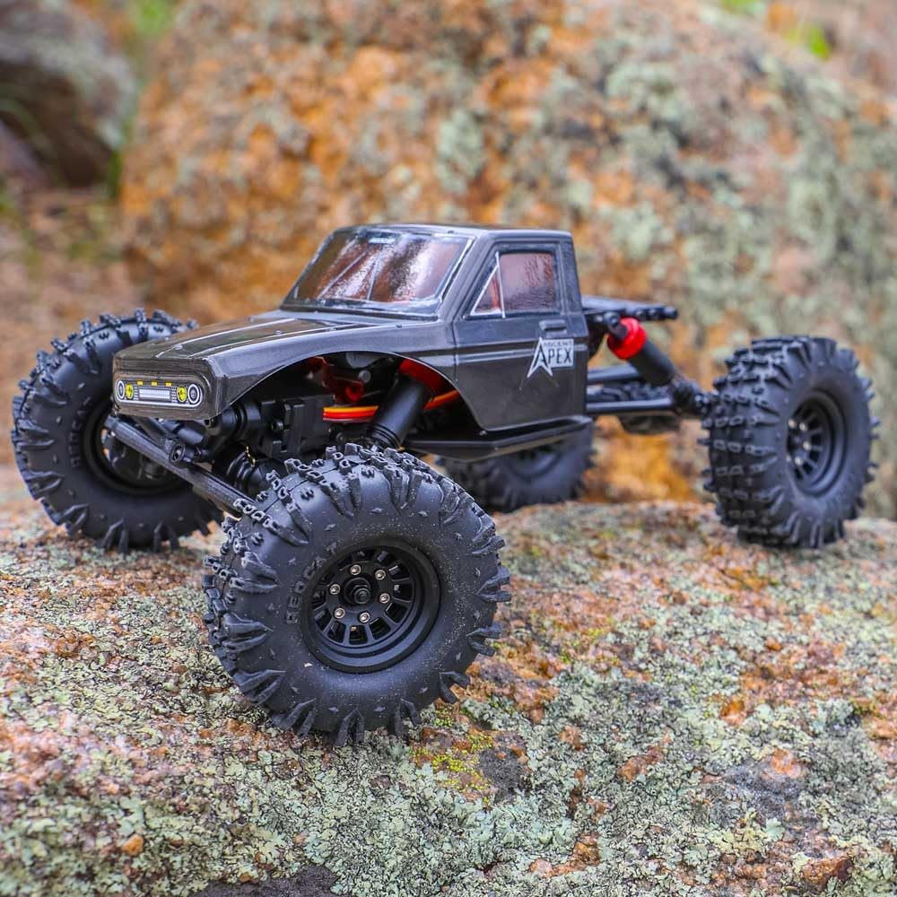 Ascent-18 APEX, 1/18 Scale Brushless Electric Rock Crawler, Carbon Fiber, 4WD RC Car for Adults with 2.4GHz Radio