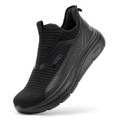 Men's Extra Wide Slip on Walking Shoes with Arch Support Men Slip on Sneakers for Foot Pain Relief-Stepease V2 (10.5