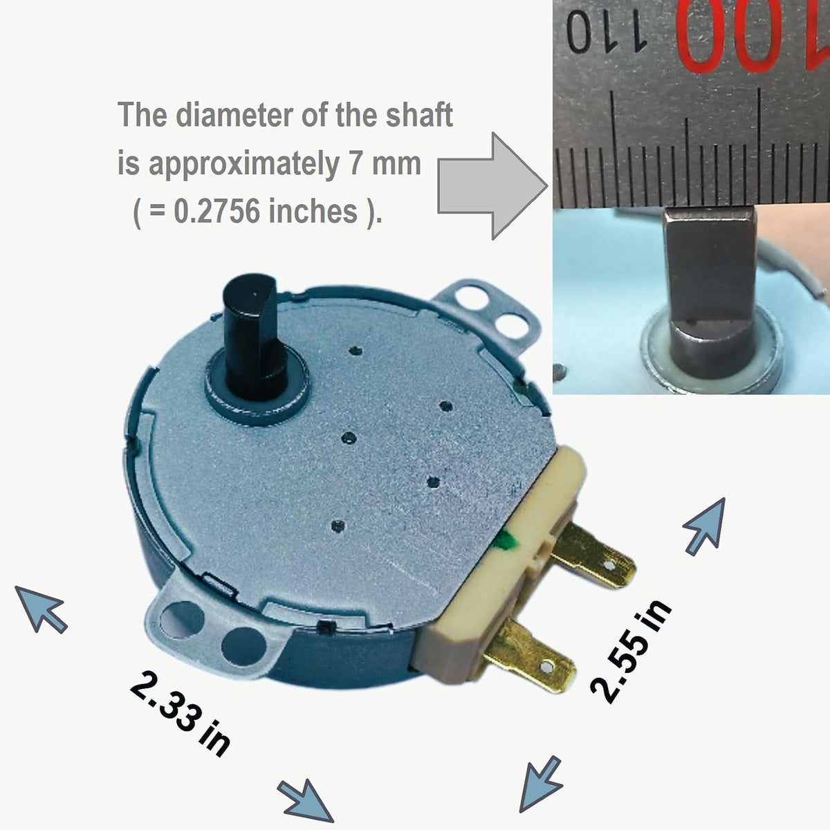 WB26X10038 (SSM-16H MDPJ030AF) Microwave Turntable Motor Replacement for GE