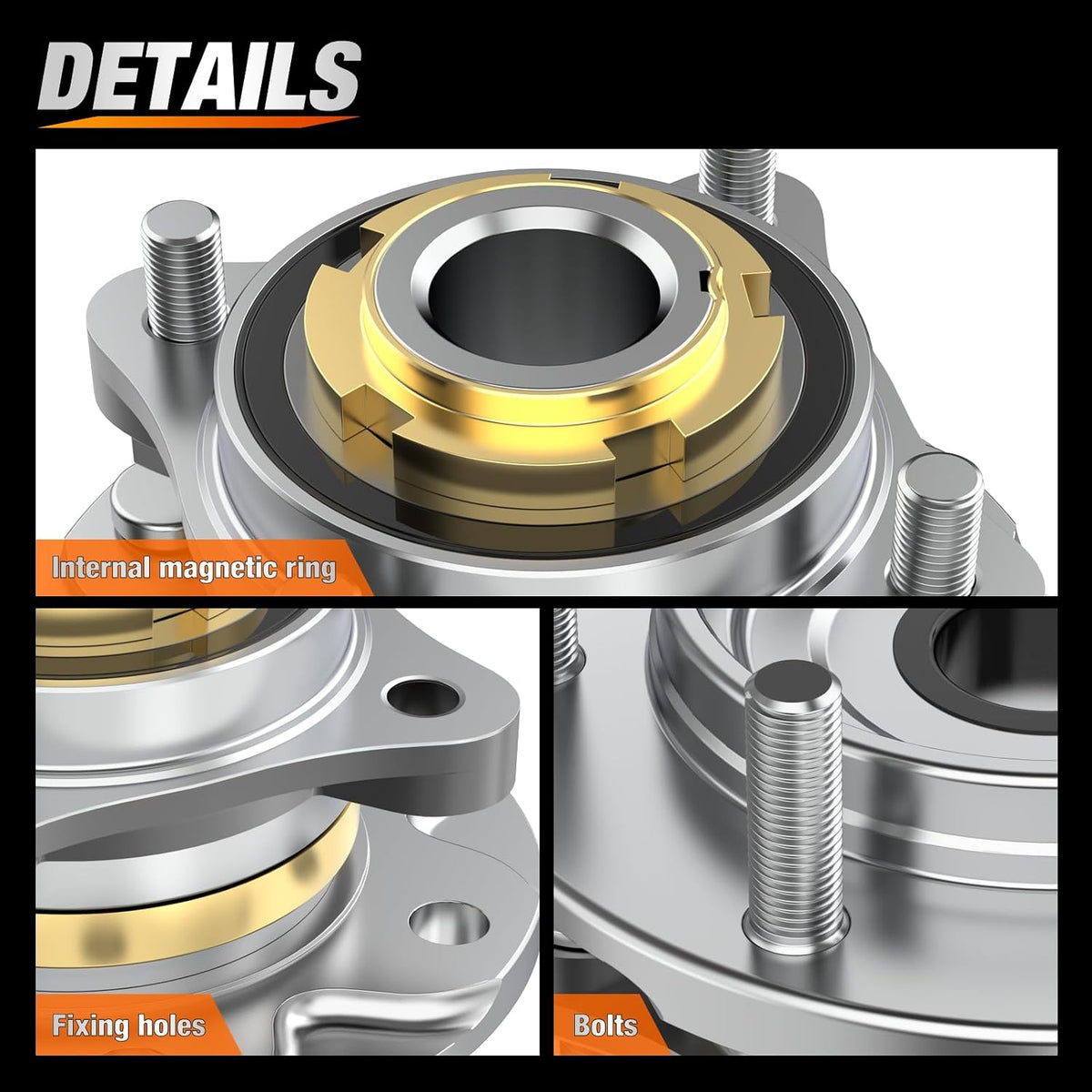 Nilight Front Wheel Bearing and Hub Assembly for Toyota Tacoma 2005-2019