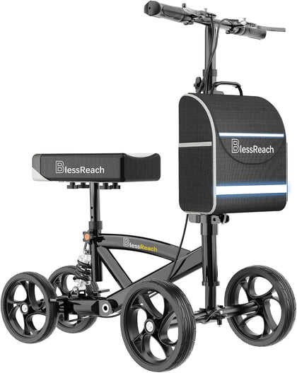 Knee Scooter for Adults for Foot Injuries, Dual Braking System
