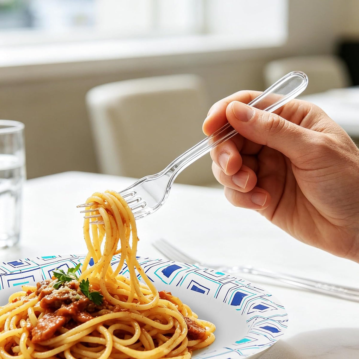 360 Count Extra Heavy Duty Clear Plastic Forks, Spoons, Knives