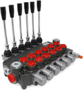 Monoblock Hydraulic Directional Control Valve, 6 Spool, 21 GPM, SAE Ports
