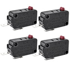 HK-14 NO 2-Pin Micro Switch, 16A 125/250VAC, Air Fryer Door Switch (4-Pack)