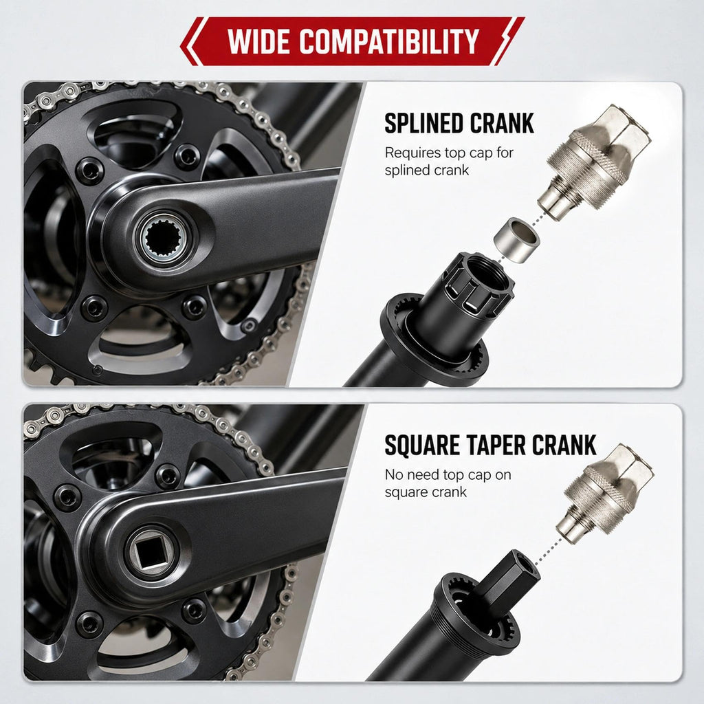 Upgraded Bicycle Crank Puller Set, Bike Crank Removal Tool