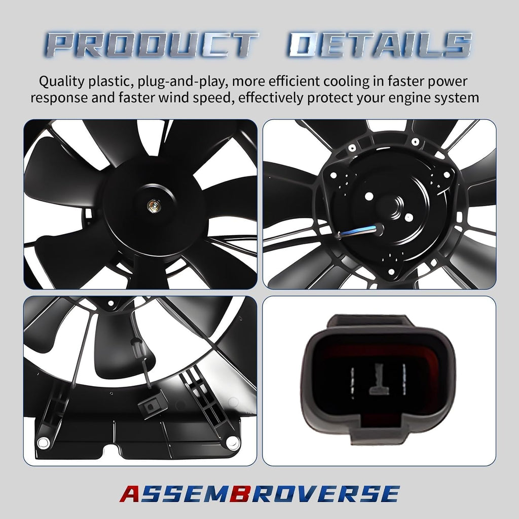 Cooling Fan 620-233 Compatible with CR-V Element 2002-2006