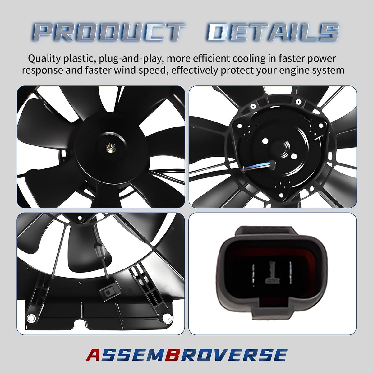 Cooling Fan 620-233 Compatible with CR-V Element 2002-2006
