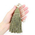 2 Pcs 6" Large Key Tassel with 4.3" Loop Hand Crafted Tassels
