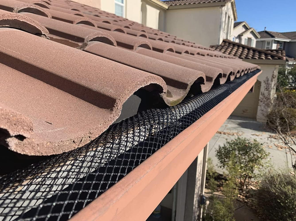 6” Gutter Guard Mesh - 20 Foot Leaf Guard Protects from Branches, Leaves, Debris - Easy Cut with Scissors to Custom