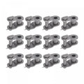 uxcell 16Pcs #35 Chain Offset Half Link Roller 3/8" Pitch Carbon Steel