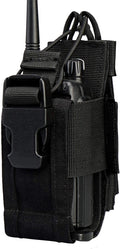 Radio Holster MOLLE Radio Pouch Universal Walkie Talkie Pouch | Horizontal & vertical carry for belt vest backpack